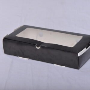 Pack Hub 12" x 6" Black Platter Box (Window)