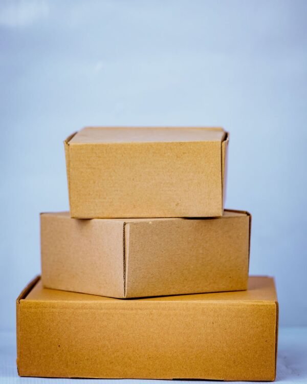 Pack Hub Kraft (Brown) Mailing Boxes Stacked