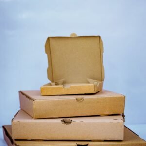 Pack Hub Kraft Pizza Boxes Stacked