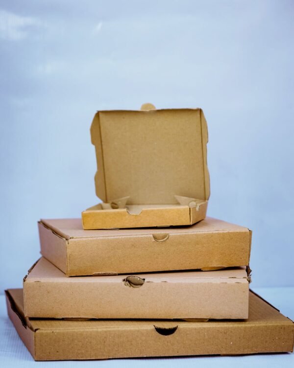 Pack Hub Kraft Pizza Boxes Stacked