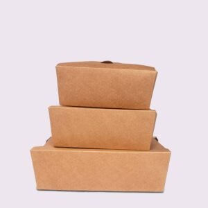 Pack Hub Kraft (Brown) Lunch Packs Stacked