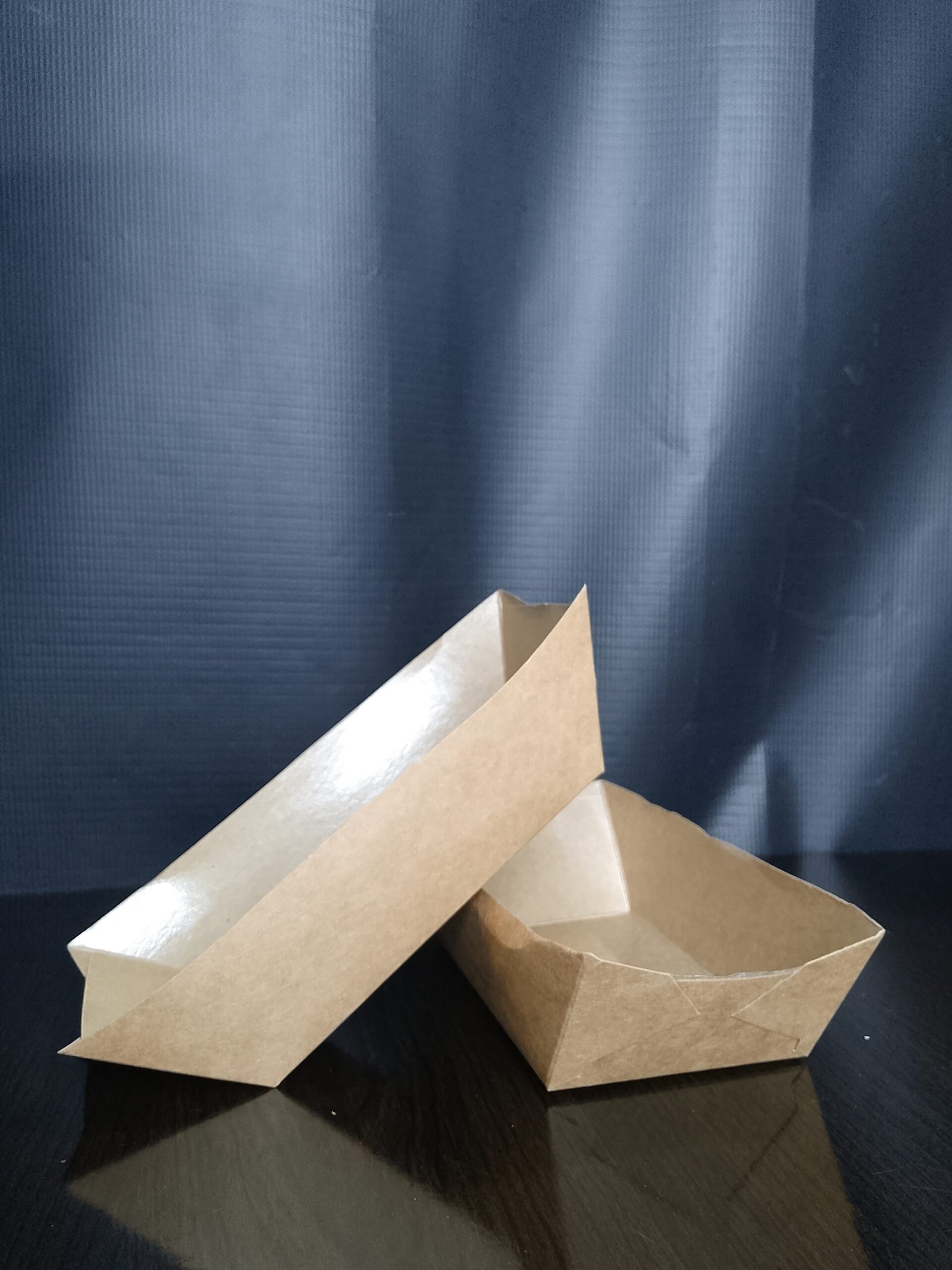 Large Kraft (Brown) Boat Tray - Image 2