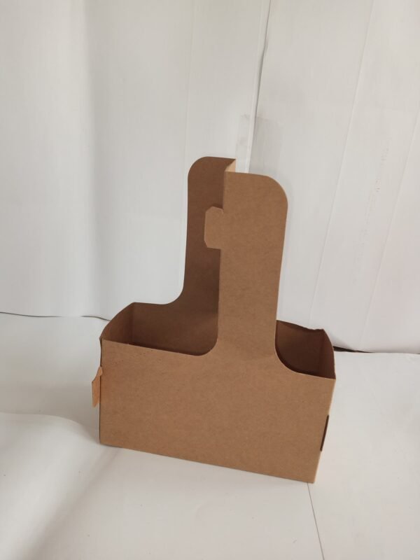 Kraft (Brown) Paper Cup Holder (2 Cups) - Image 4