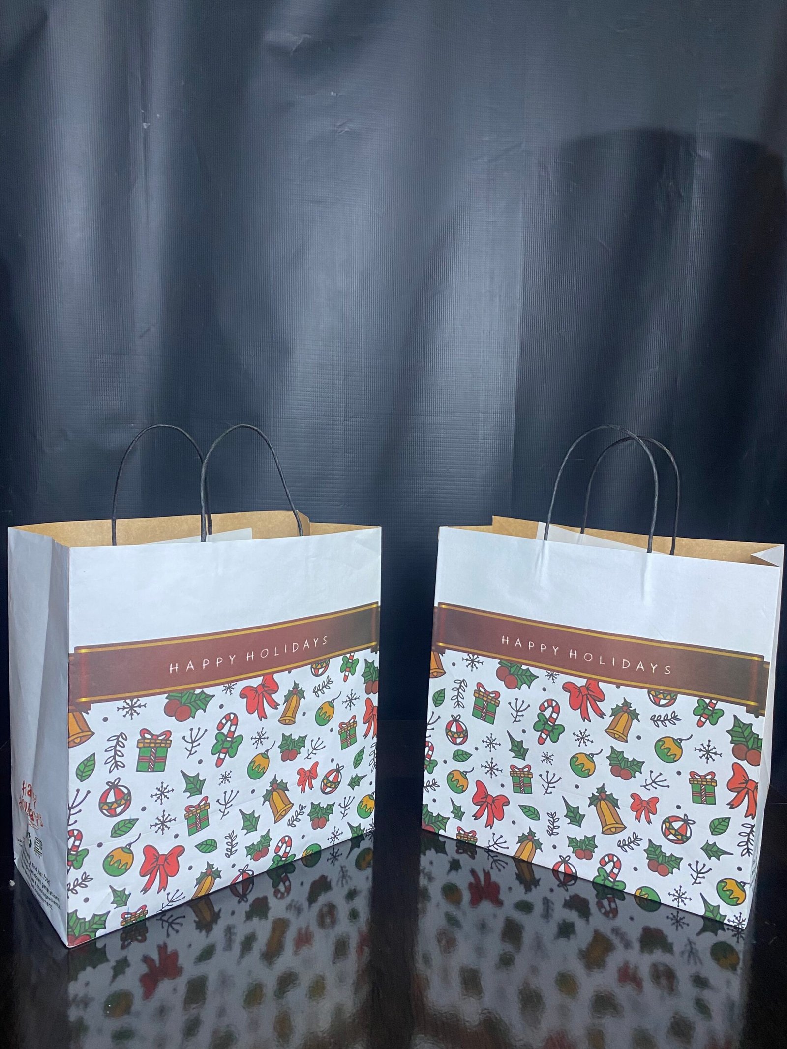 Christmas Themed Gift Bag (Twisted Handle) - Image 2