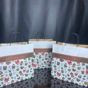 Christmas Themed Gift Bag (Twisted Handle)