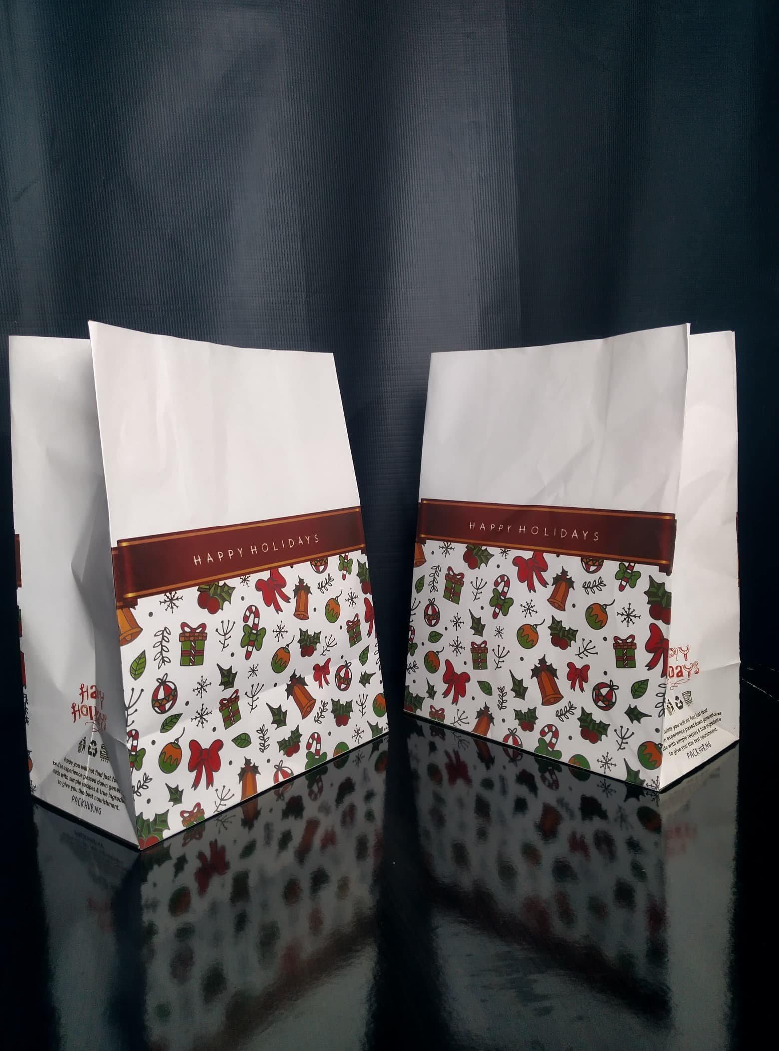 Christmas Themed Take Out Bag - Image 2