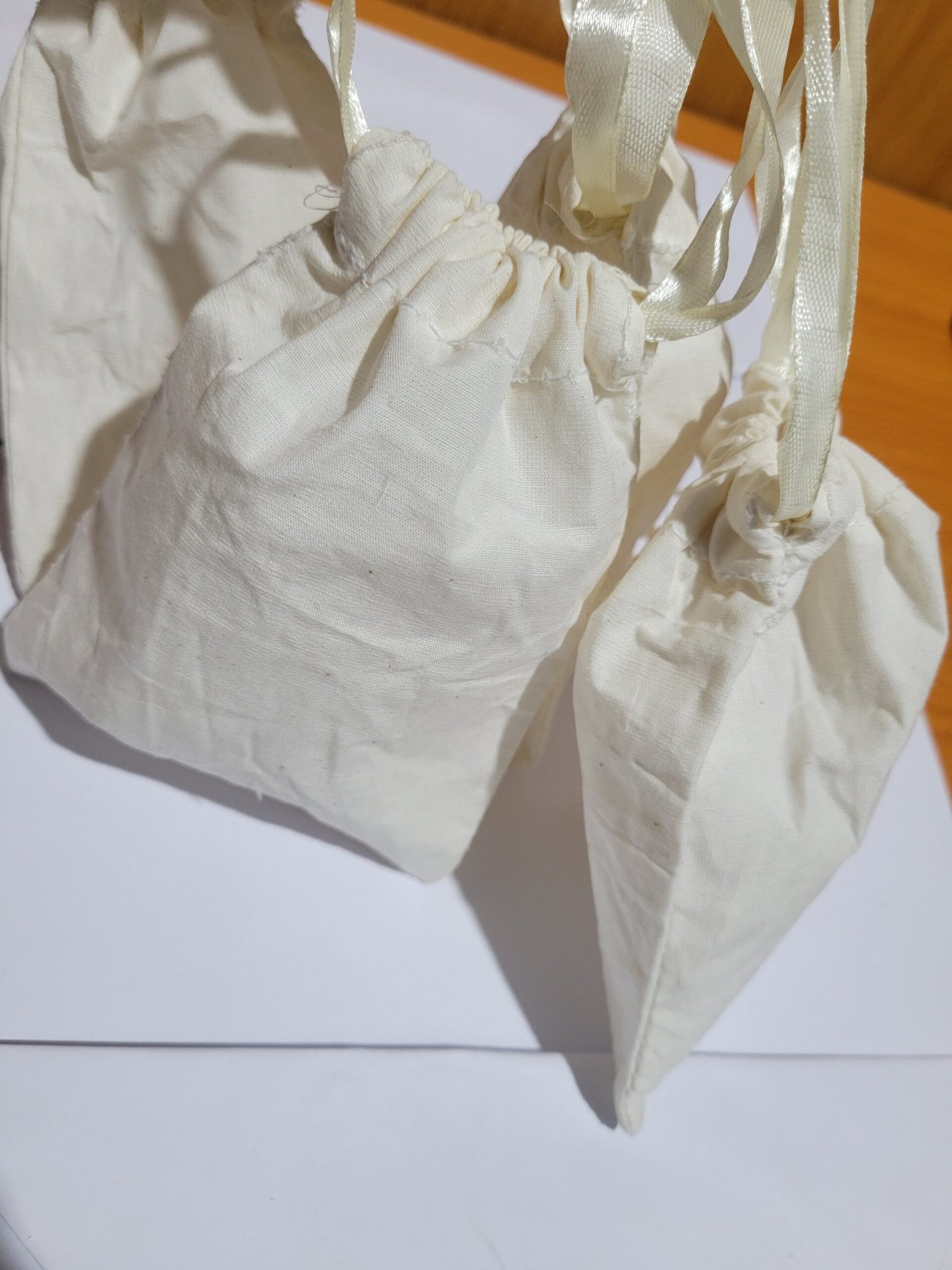Mini White Jewelry Bag